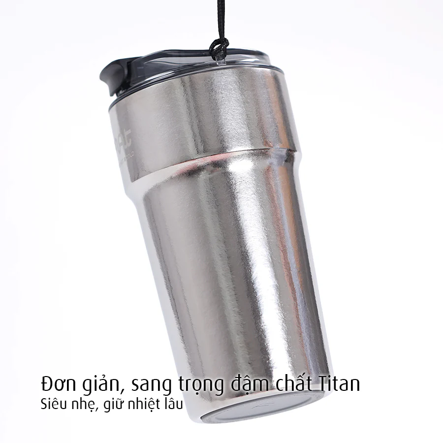 Cốc Ủ Nhiệt Titan iMat Cao Cấp 2 dung tích 380ml| 500ml