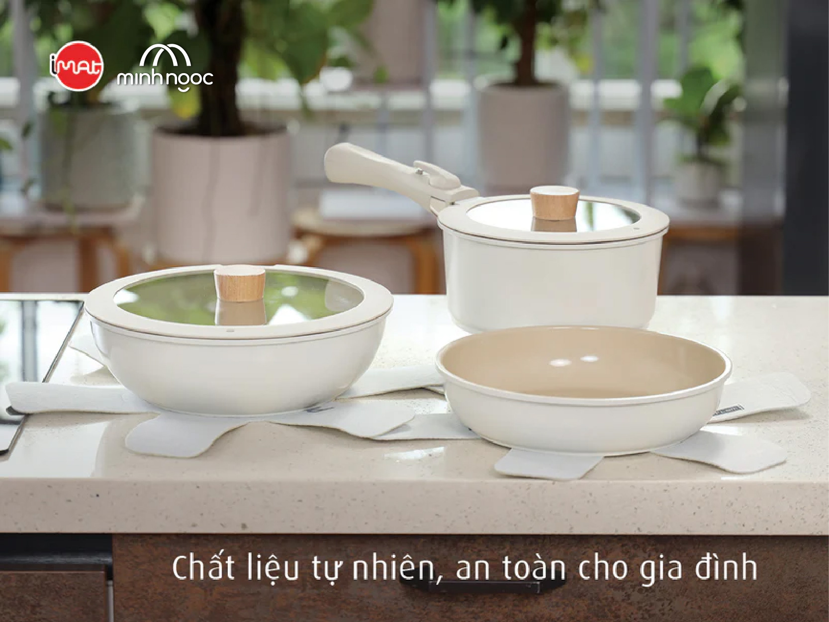Bộ 3 nồi chảo cán rời Neoflam Hàn Quốc