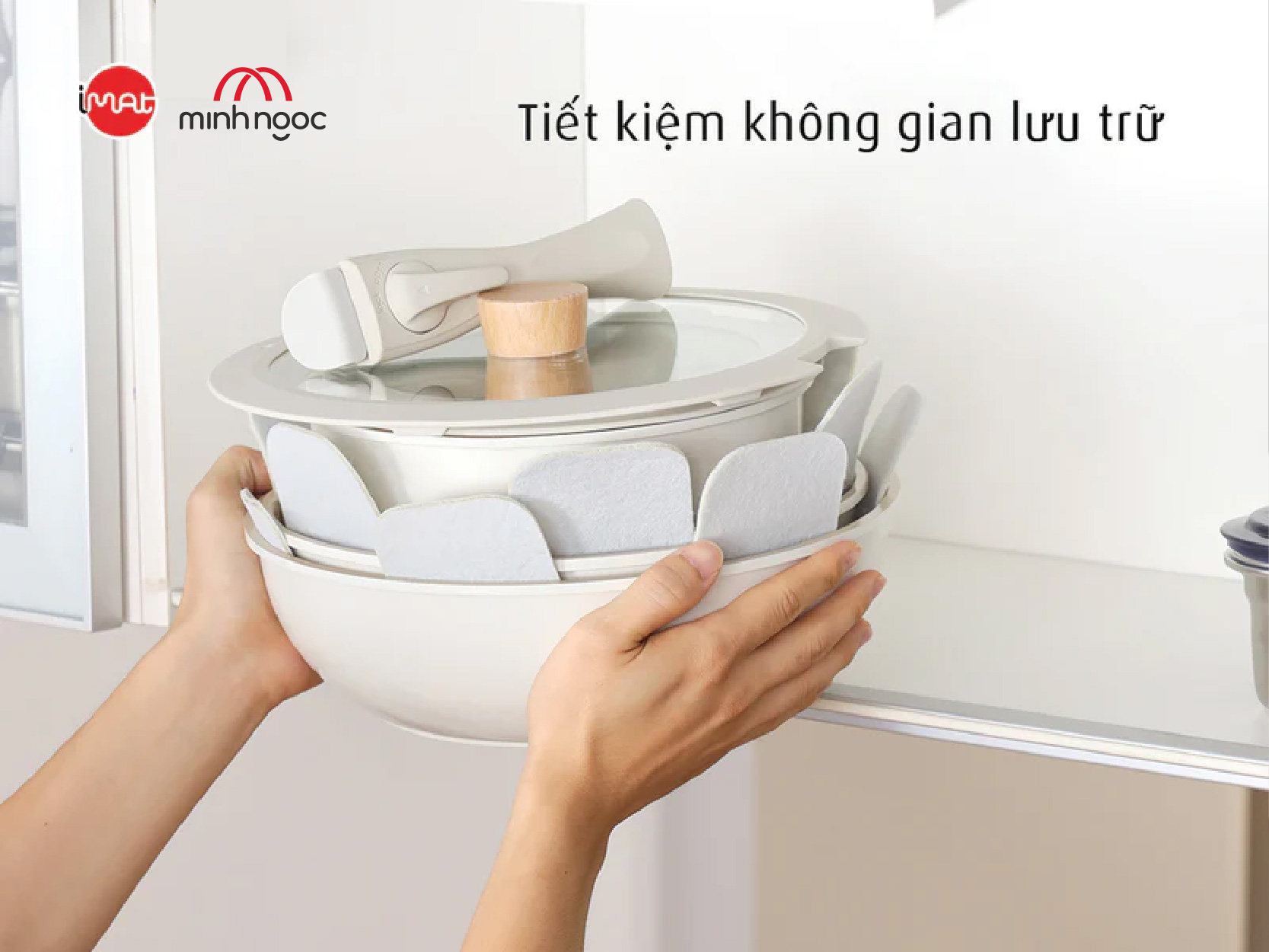 Bộ 3 nồi chảo cán rời Neoflam Hàn Quốc