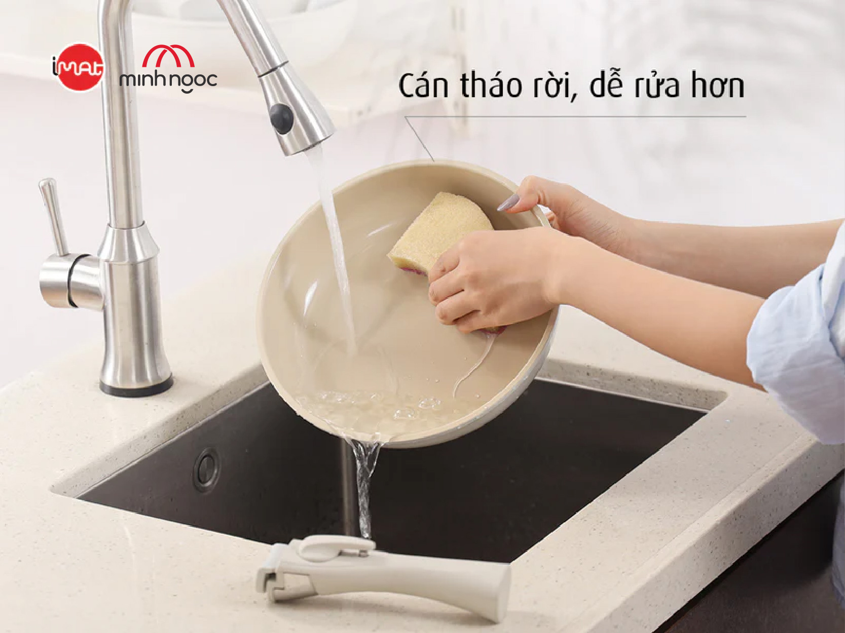 Bộ 3 nồi chảo cán rời Neoflam Hàn Quốc