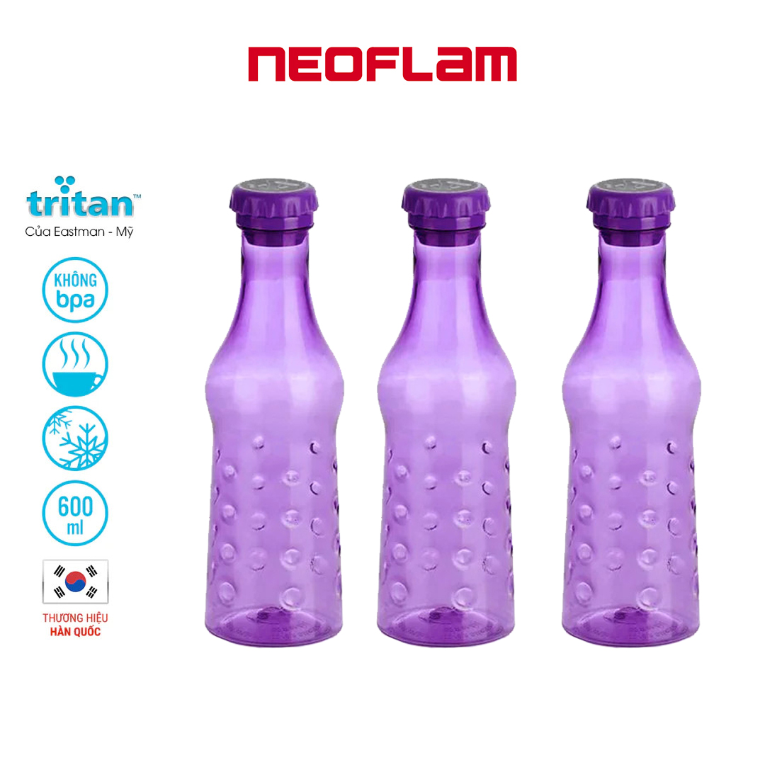 Bộ 3 chai nước Tritan - POP 600ml