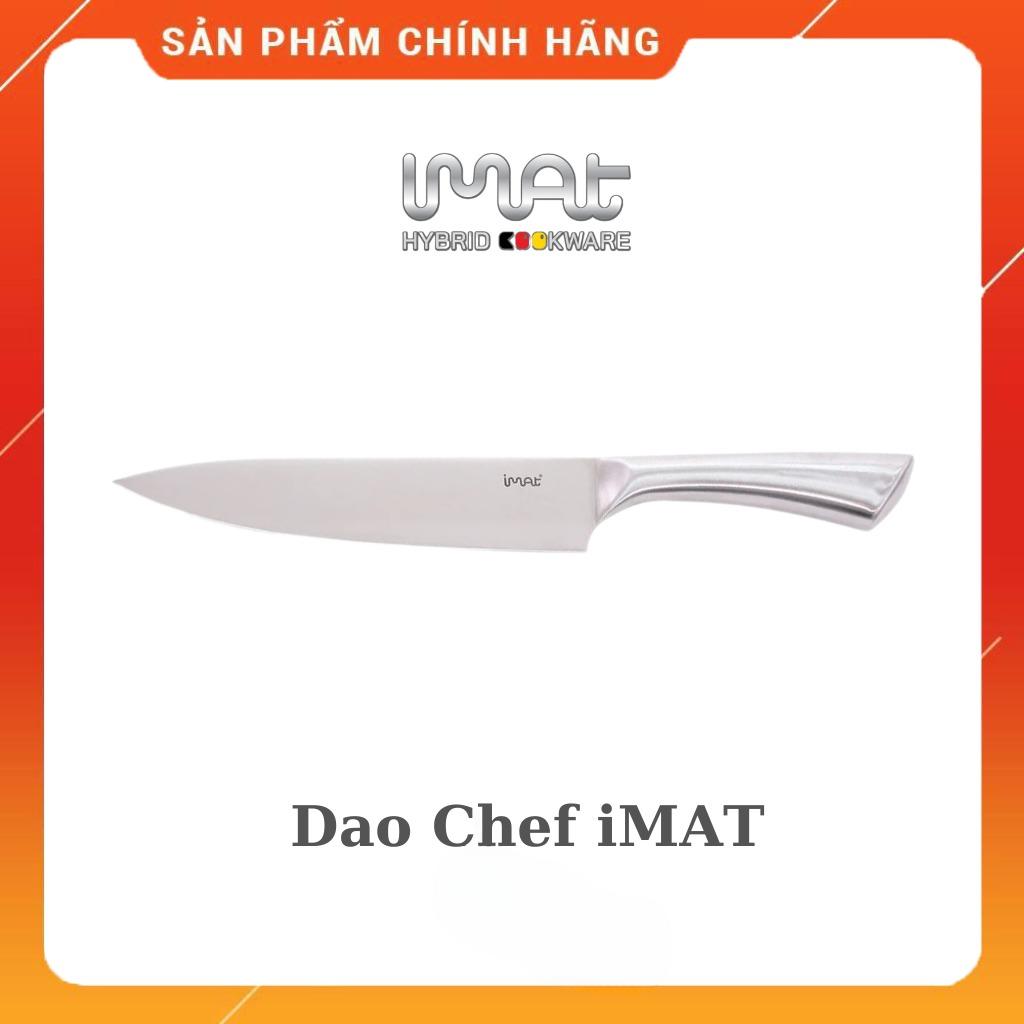 Dao Chef cán thép iMat, Lưỡi thép cacbon 5CR15 sắc, bền bỉ
