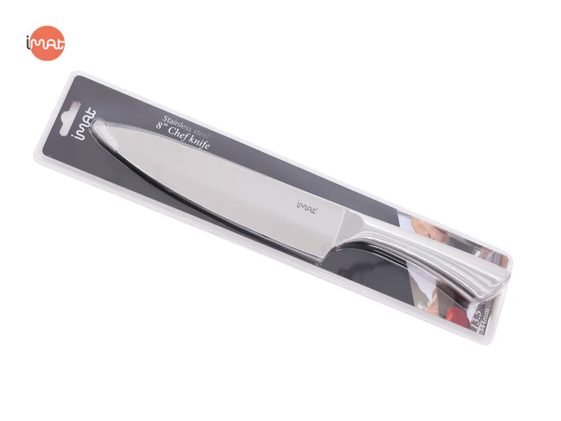 Dao Chef cán thép iMat, Lưỡi thép cacbon 5CR15 sắc, bền bỉ