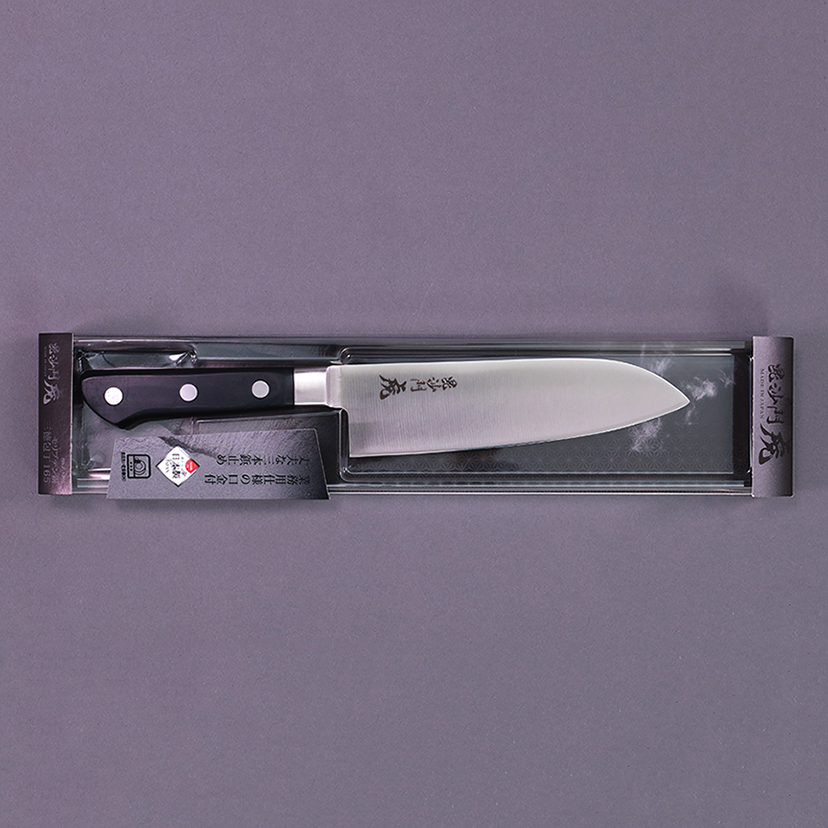 Dao Santoku Tiger có lưỡi cố định bằng thép không gỉ