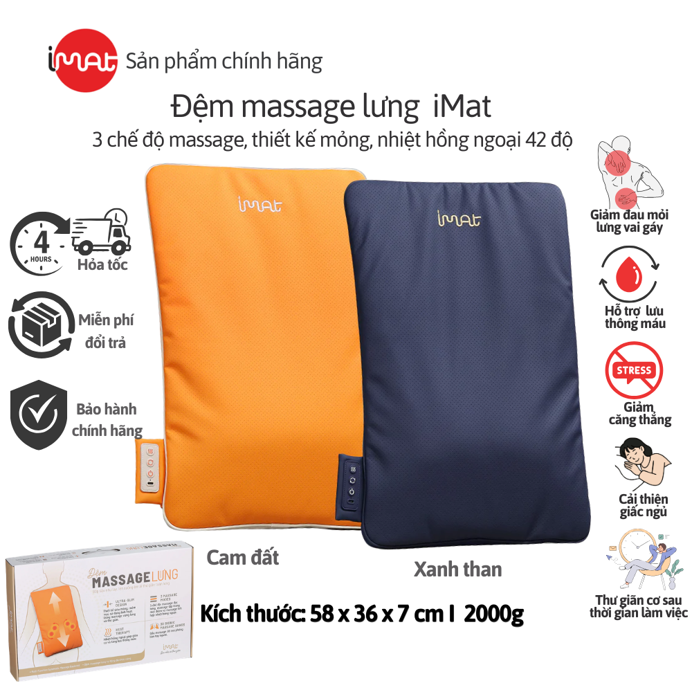 Đệm Massage Lưng iMat Cao Cấp