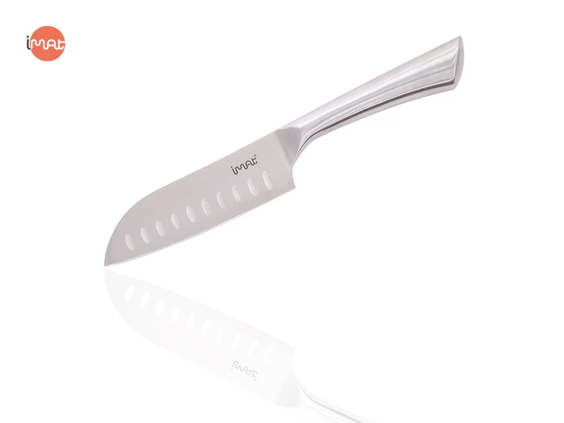 Dao Santoku nhỏ 5" iMat ,Lưỡi thép cacbon  5CR15 sắc, bền bỉ