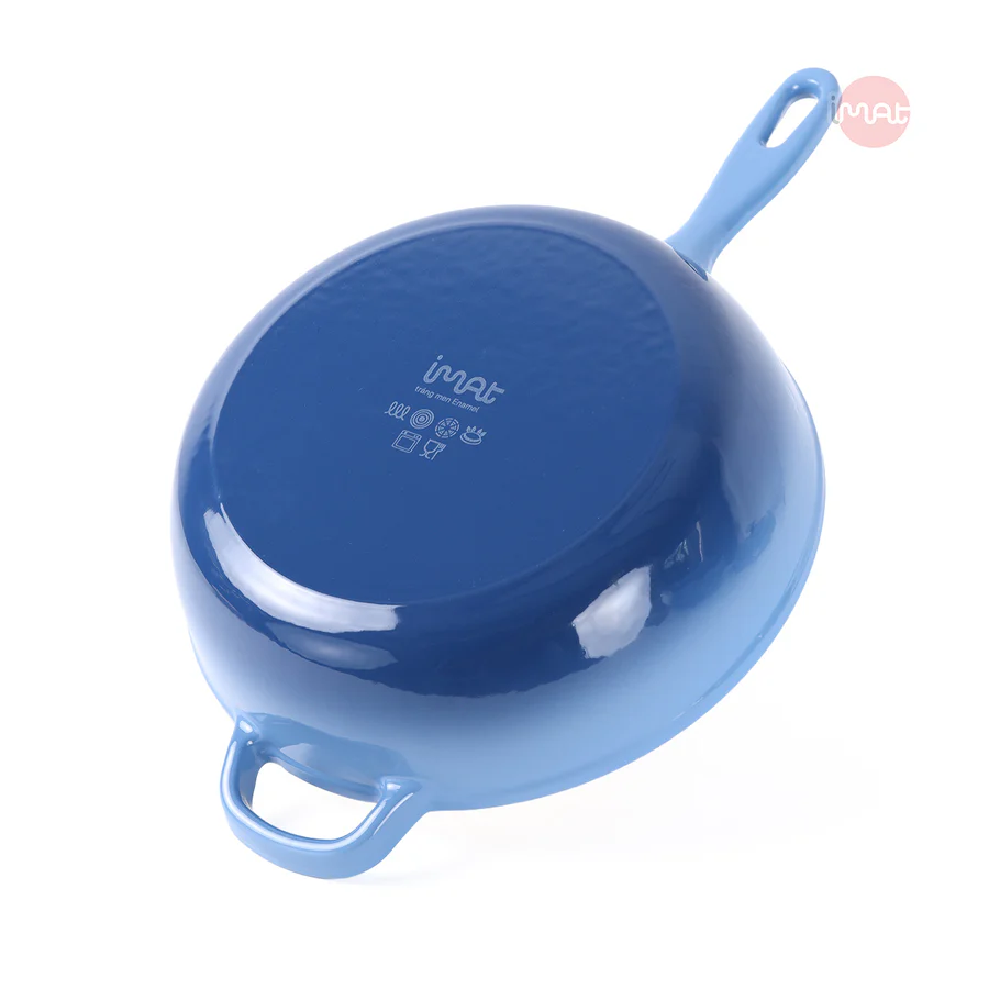 Chảo Gang Imat Tráng Men Sâu Lòng 26cm