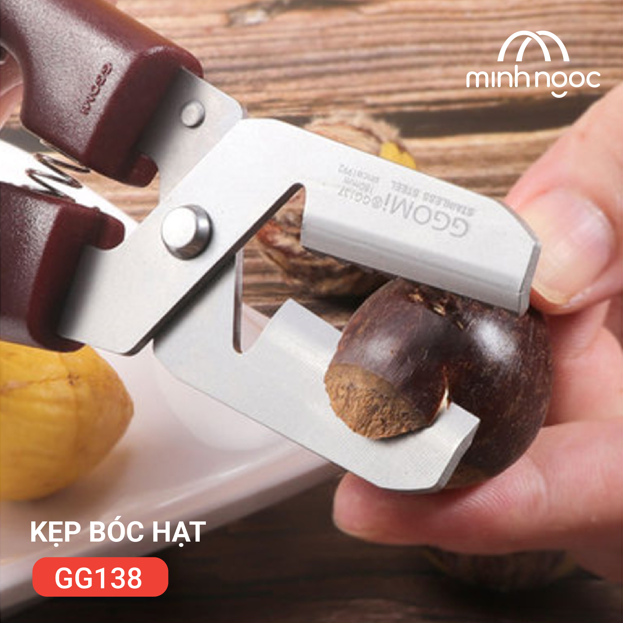 Kẹp bóc vỏ hạt dẻ và các loại hạt GGOMI Hàn Quốc
