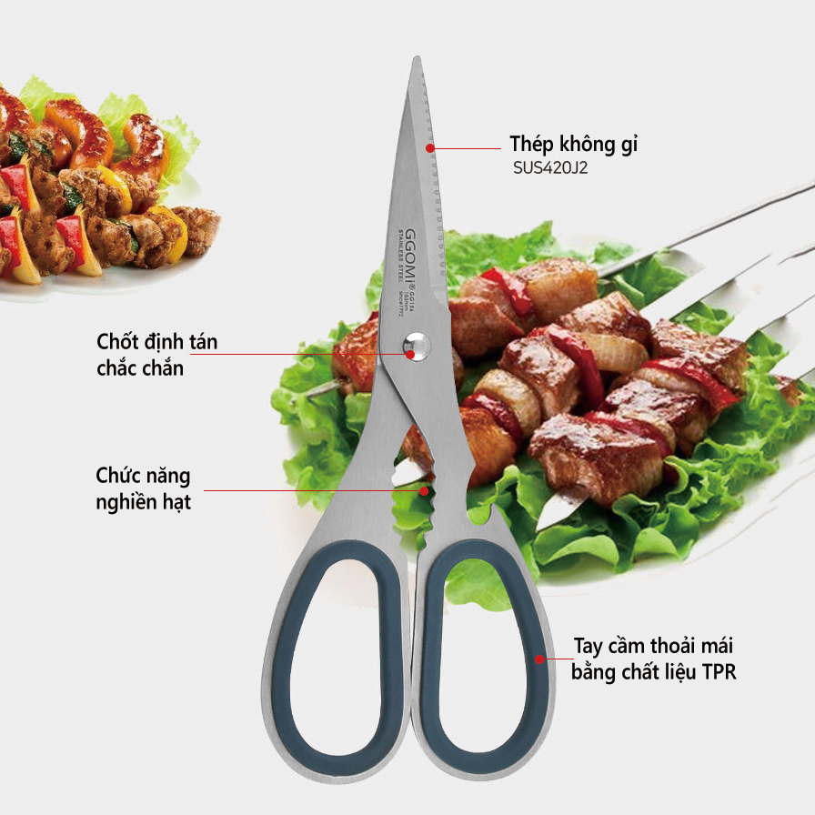 Kéo đa năng Hàn Quốc GGOMi GG156