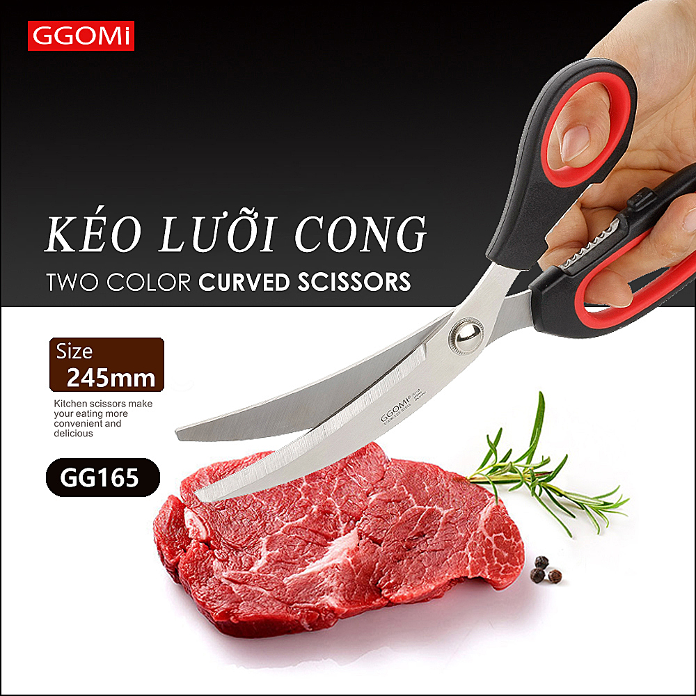 Kéo lưỡi cong GGOMI GG165