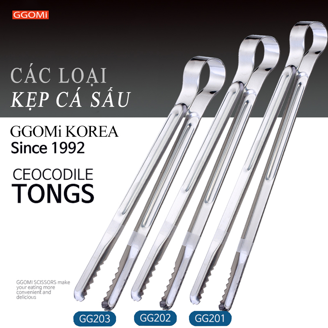 Kẹp cá sấu cỡ lớn GGOMI GG201