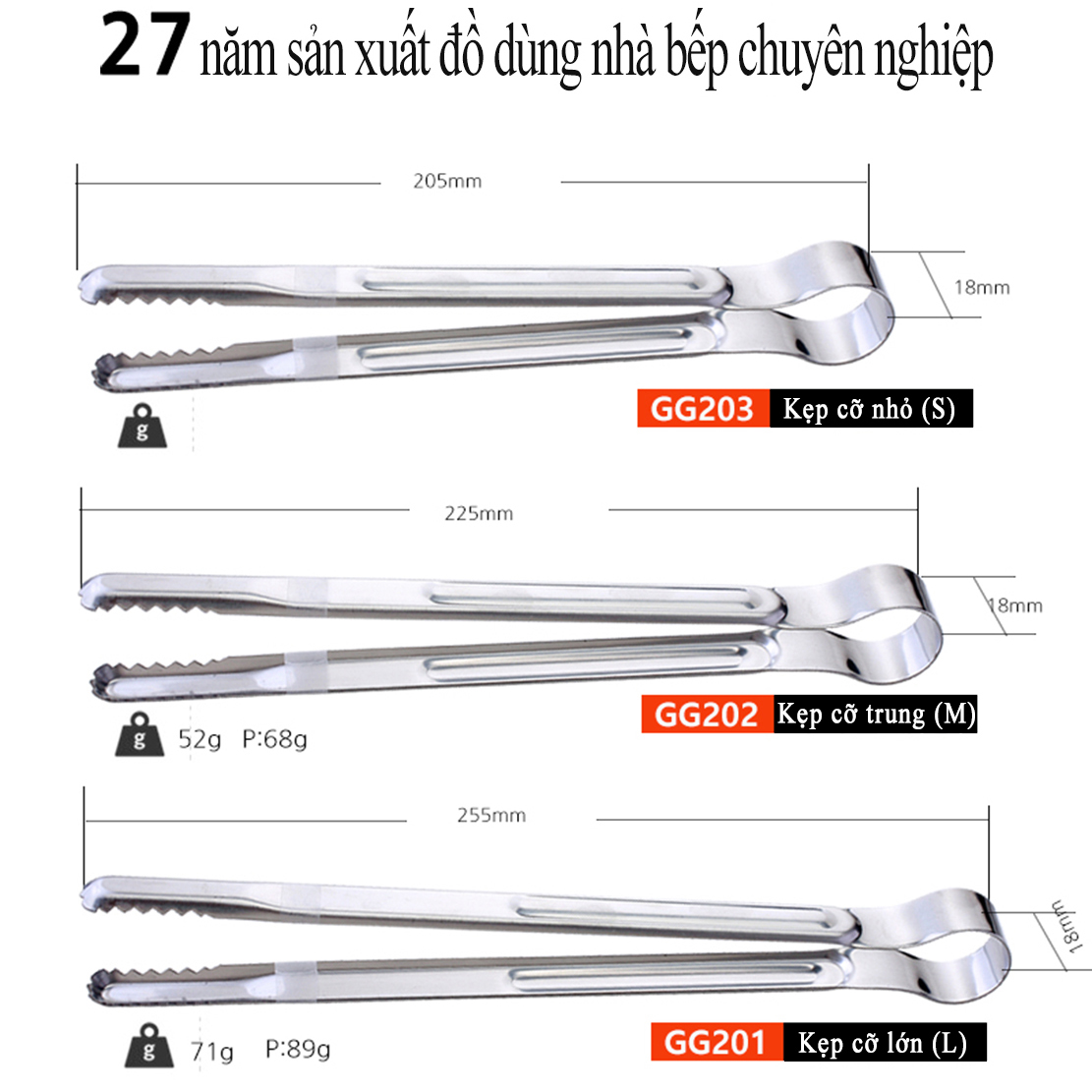 Kẹp cá sấu cỡ lớn GGOMI GG201