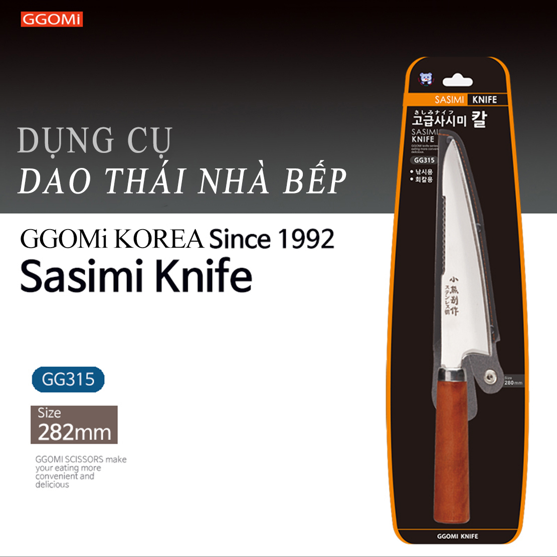 Dao thái Sasimi nhà bếp GGOMI GG315