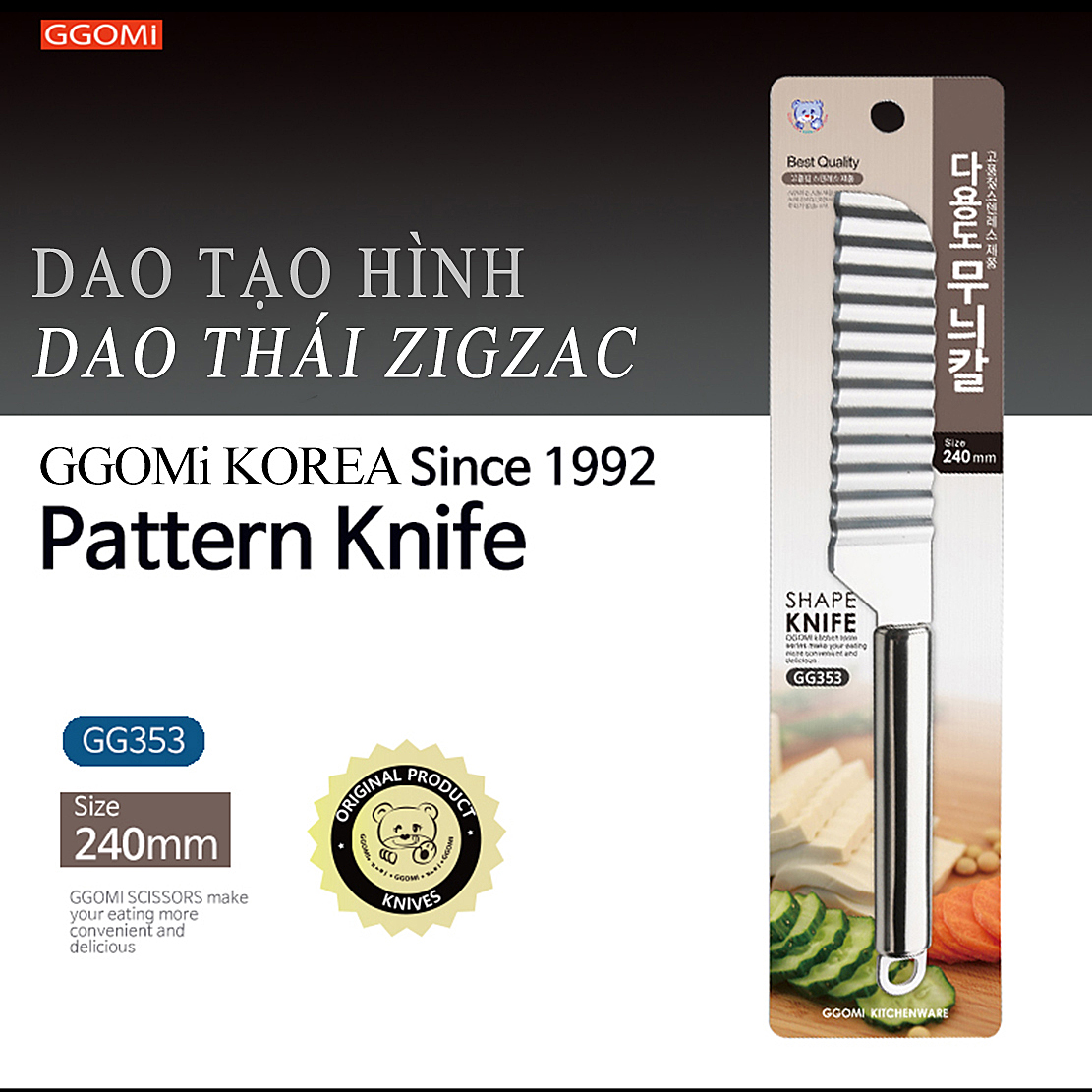 Dao thái ZIGZAC GGOMI GG353