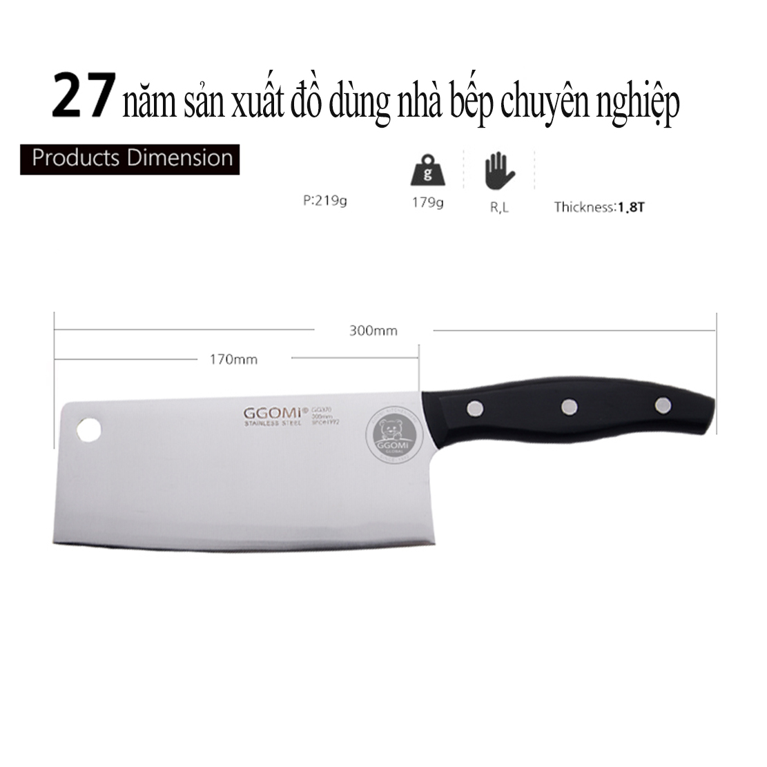Dao thái bản vuông GGOMi GG370