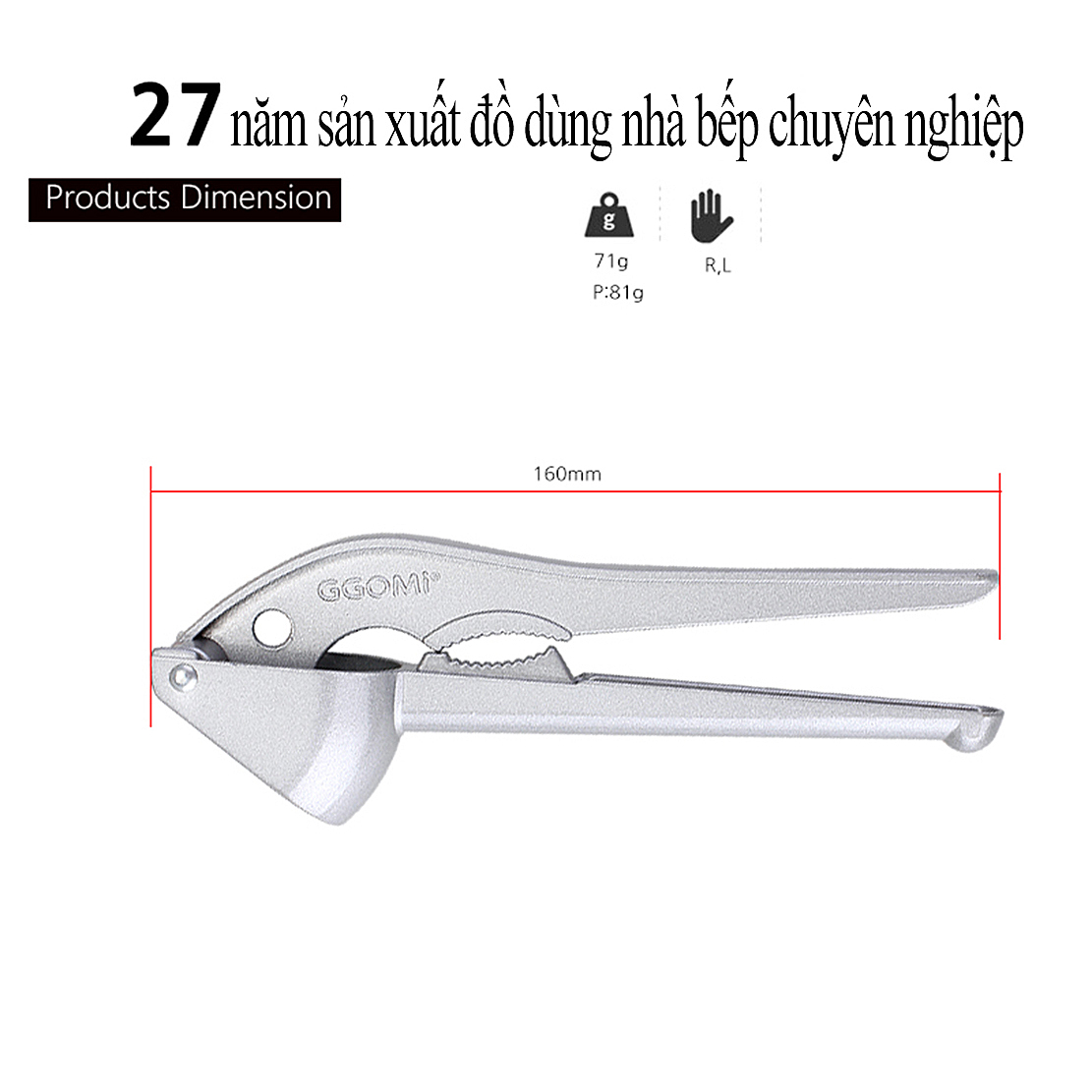 Ép tỏi GGOMI Hàn Quốc GG759