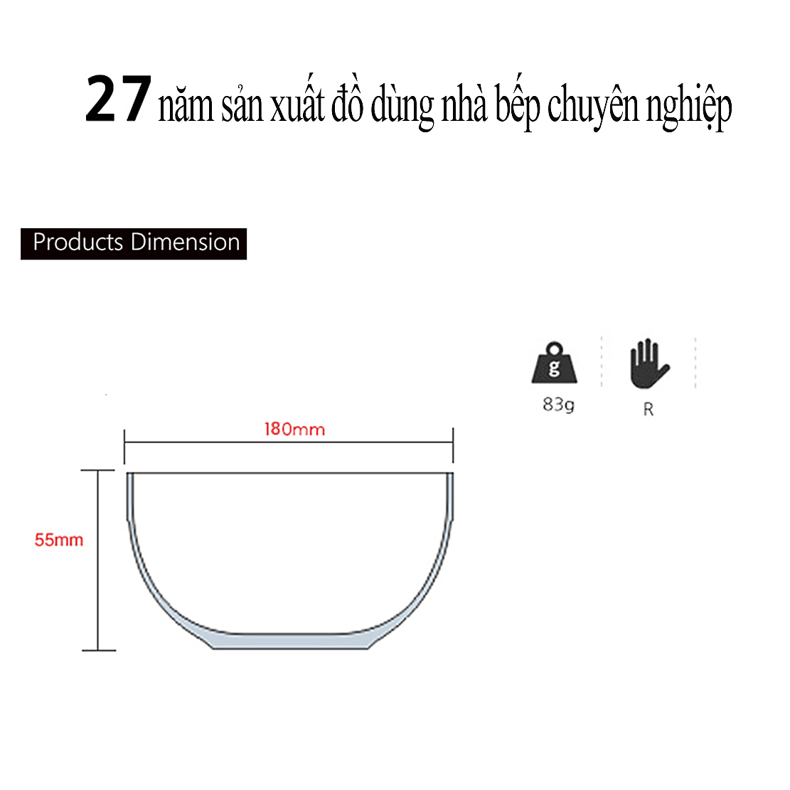 Bát cách nhiệt GGOMI 18cm - GG765
