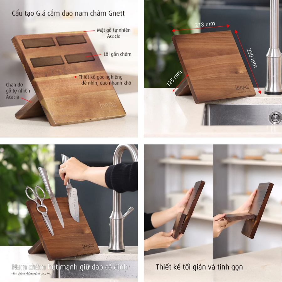 Giá Cắm Dao Nam Châm Imat Gnett