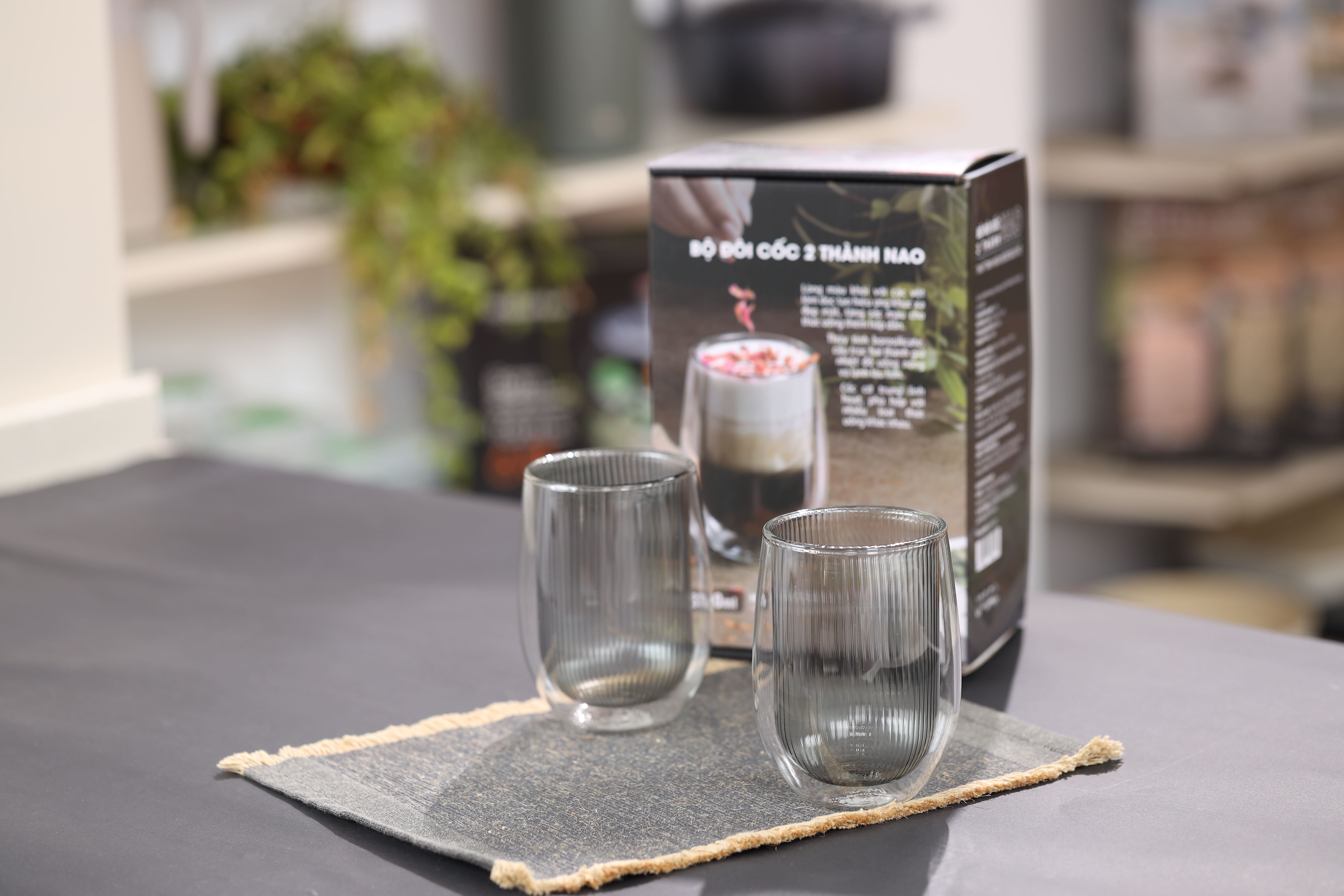 Bộ Đôi Cốc IMAT NAO 2 Thành Thủy Tinh Borosilicate Cao Cấp