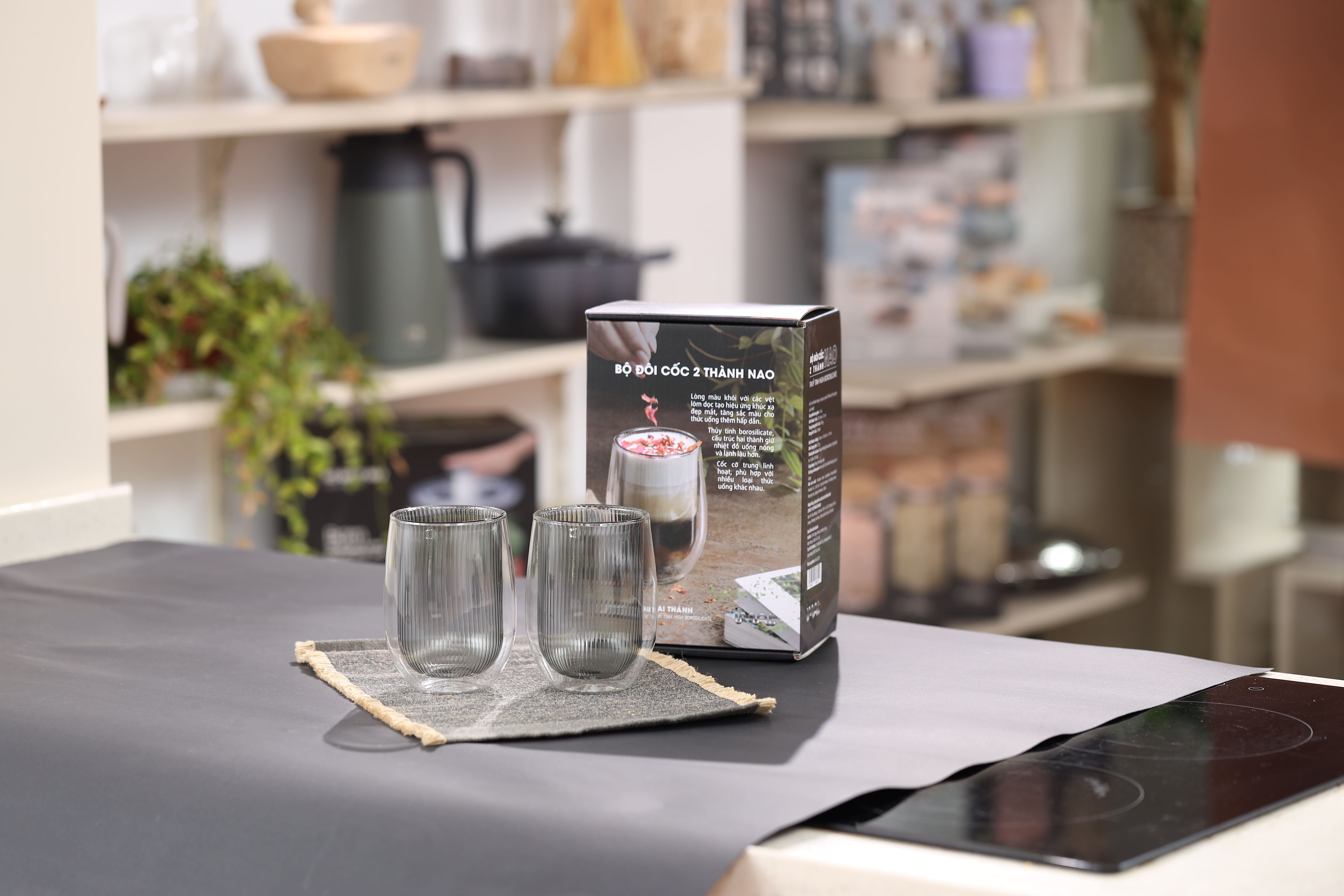 Bộ Đôi Cốc IMAT NAO 2 Thành Thủy Tinh Borosilicate Cao Cấp