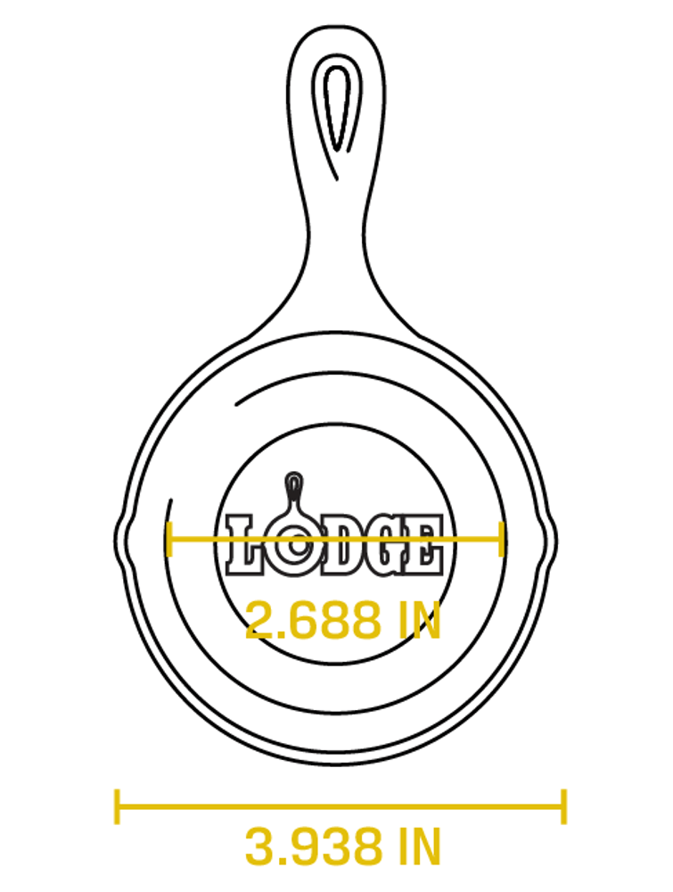 Chảo gang Lodge - LMS3 Chảo gang mini 8.89cm