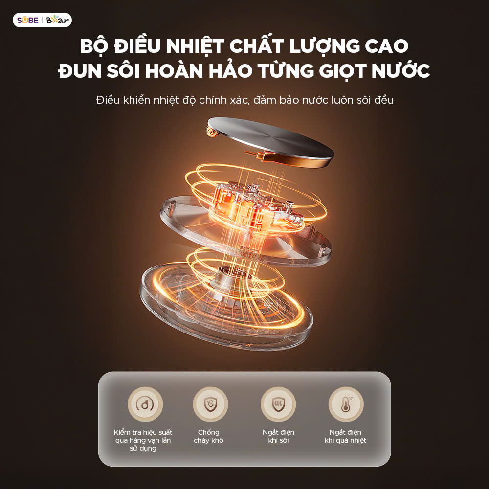 Ấm đun nước Bear 1.5L EB-5H15D