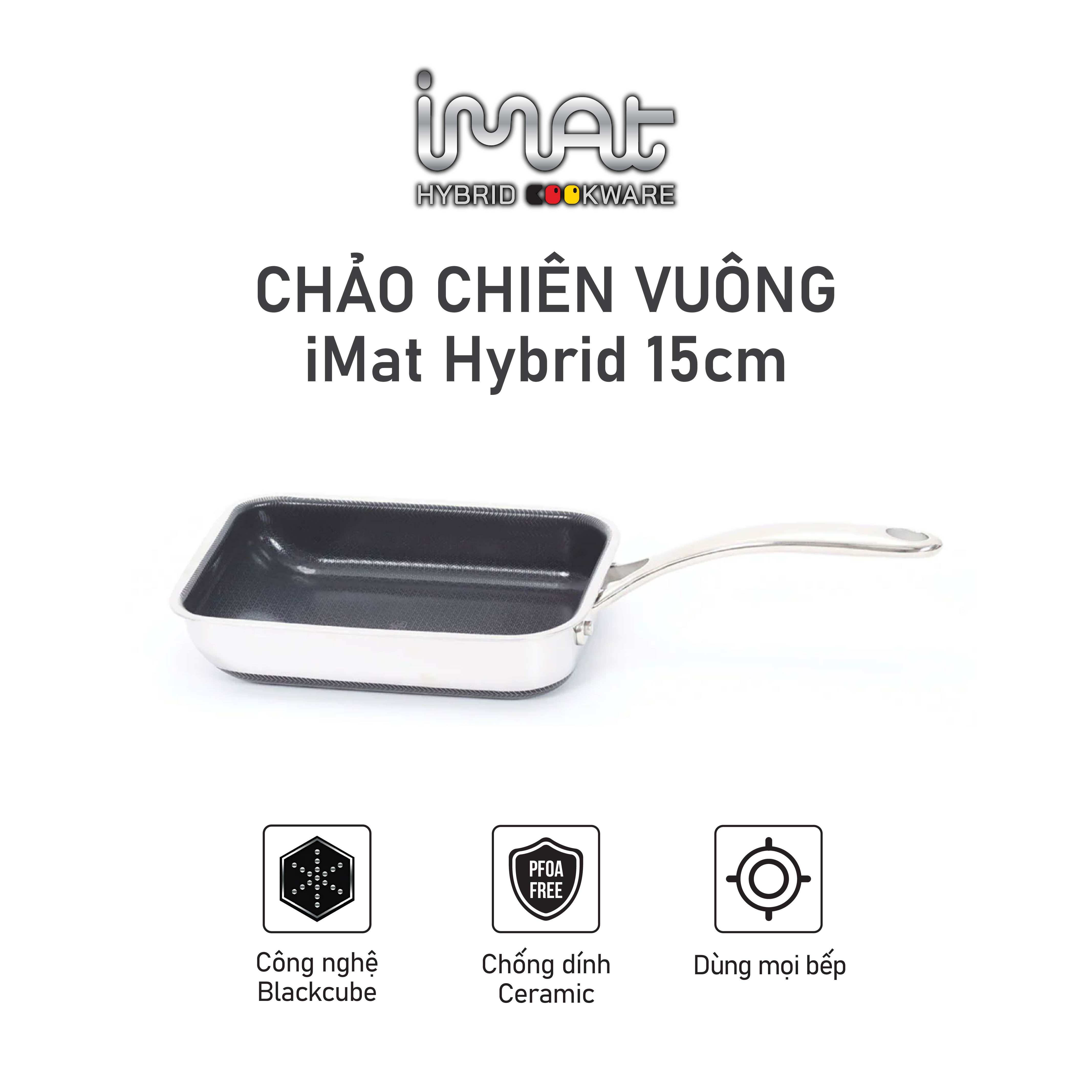 Chảo chiên trứng iMat Hybrid 15cm