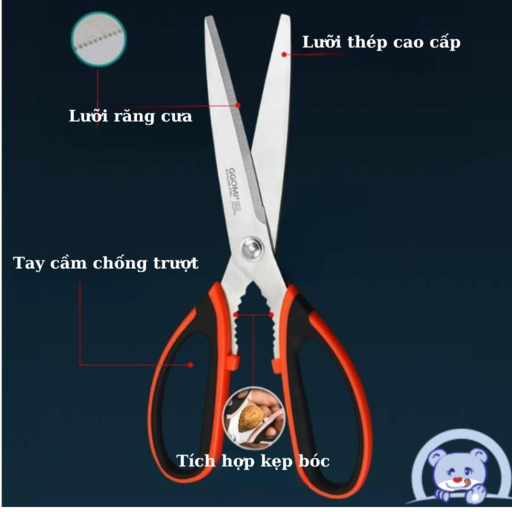 Kéo đa năng GGOMI Hàn Quốc CUCI GG104