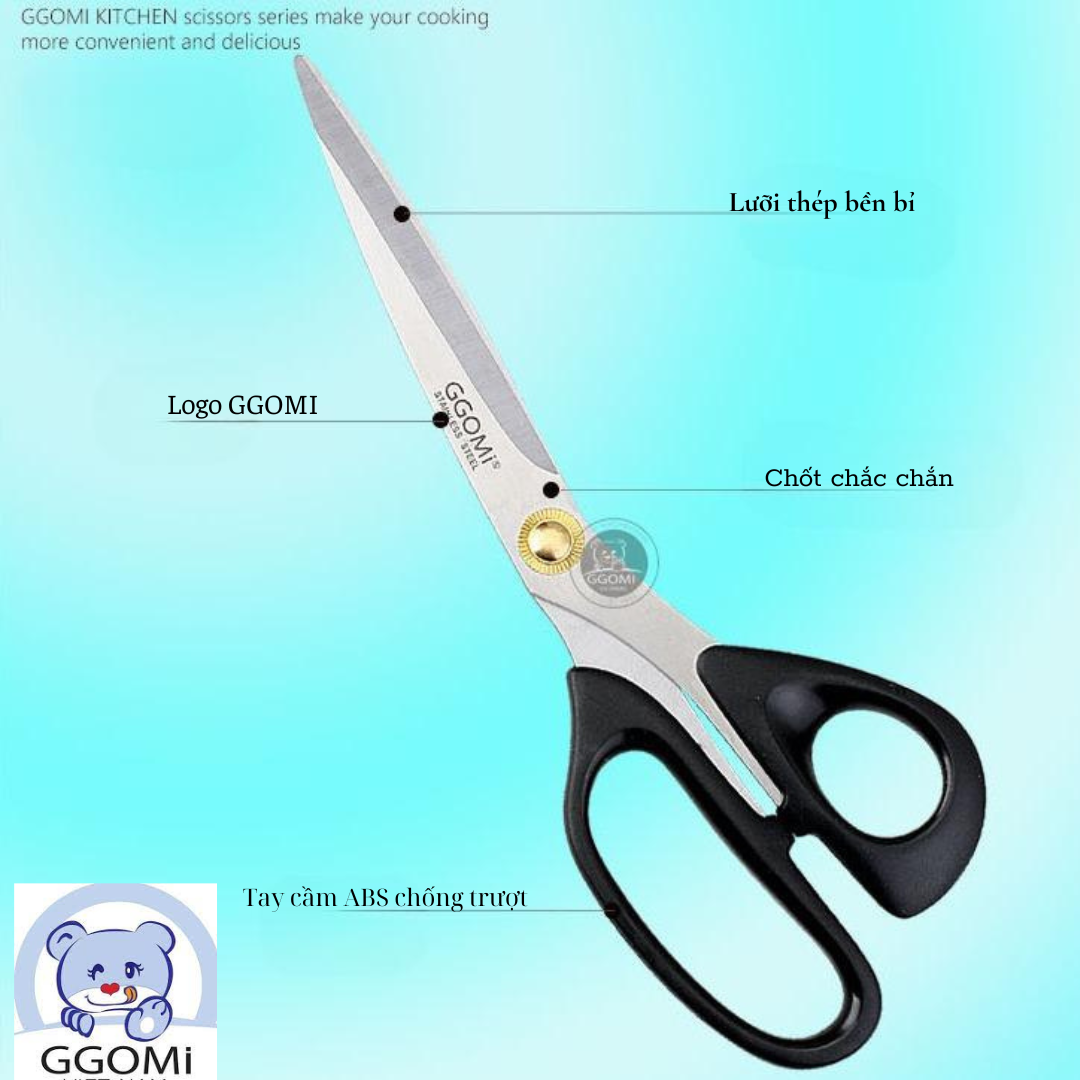 Kéo cắt sườn - thịt nướng BBQ cao cấp GGOMI GG130 Hàn Quốc