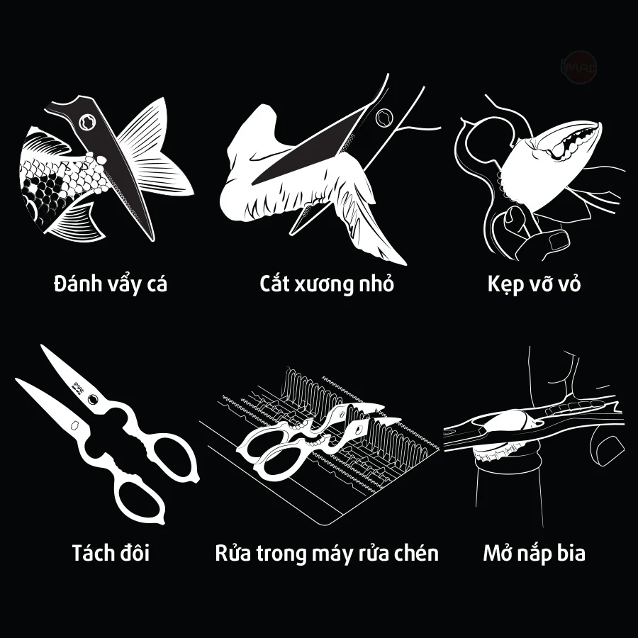 Kéo nhà bếp IMAT đa năng tháo rời