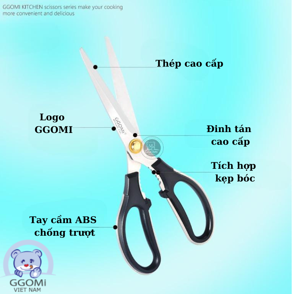 Kéo nhà bếp GGOMI cao cấp Ottimo GG158
