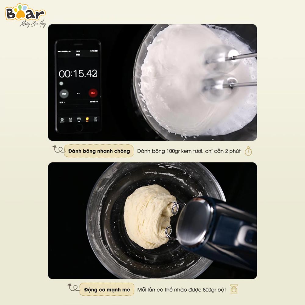 Máy Đánh Trứng, Trộn Bột Bear DDQ-B02L1