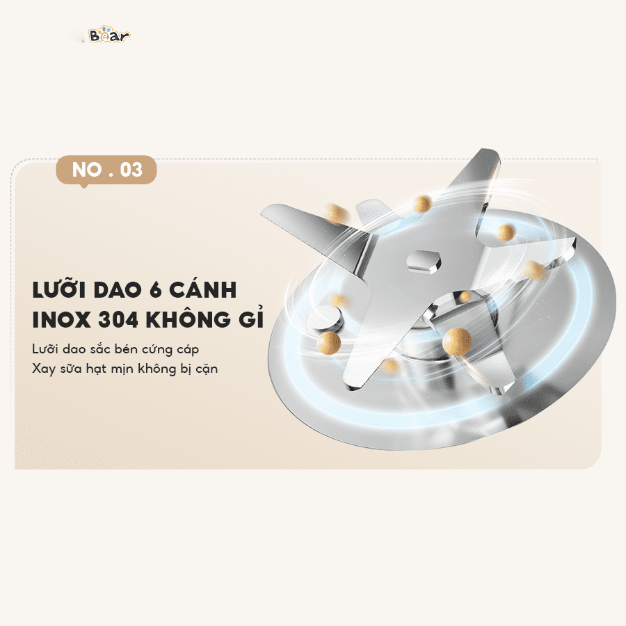 Máy làm sữa hạt Bear 0.6L SB-SH06C