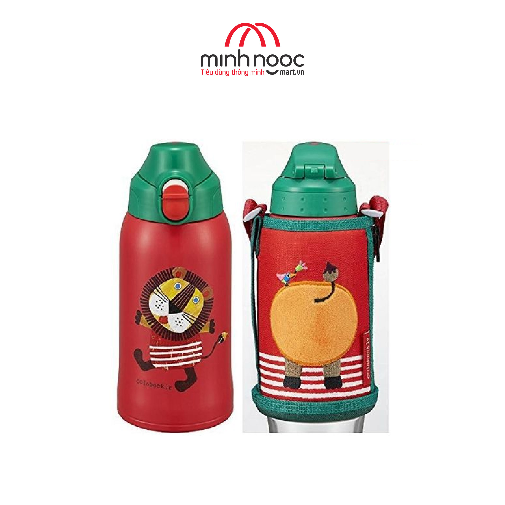 Bình nước giữ nhiệt Tiger MBR-T06G (600ml) hoạt hình dễ thương