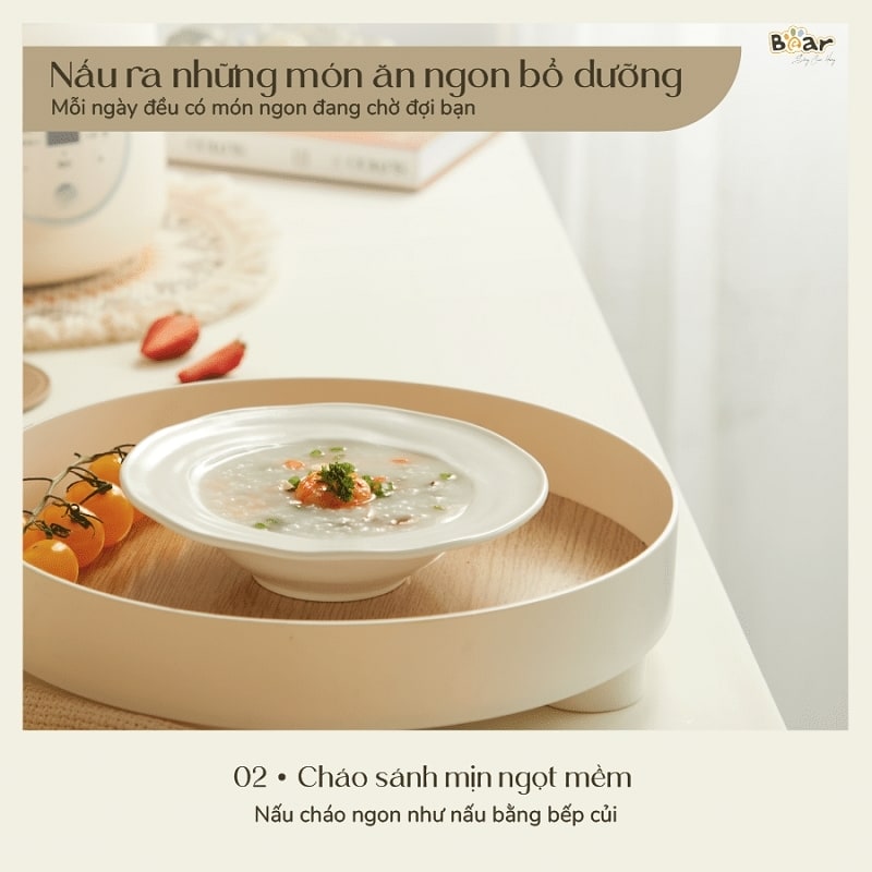 Nồi nấu chậm Bear 1,5L SB-NNC15 (Bản Quốc Tế)