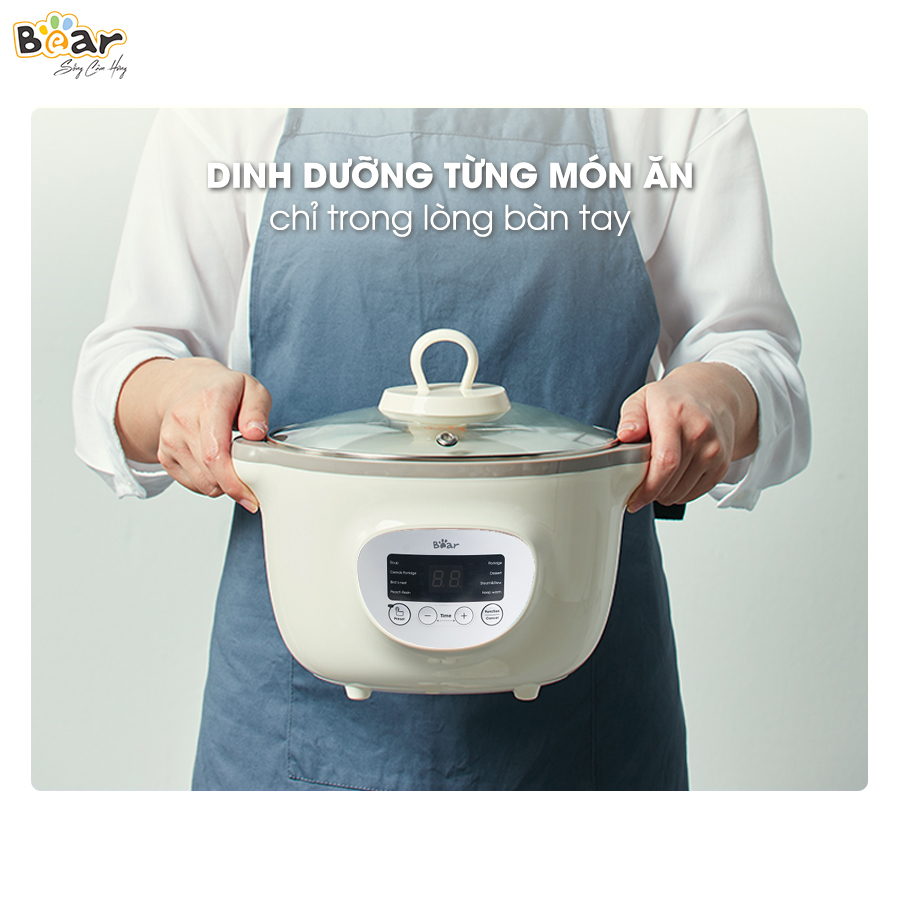 Nồi nấu chậm 1.6L Bear SUBE002