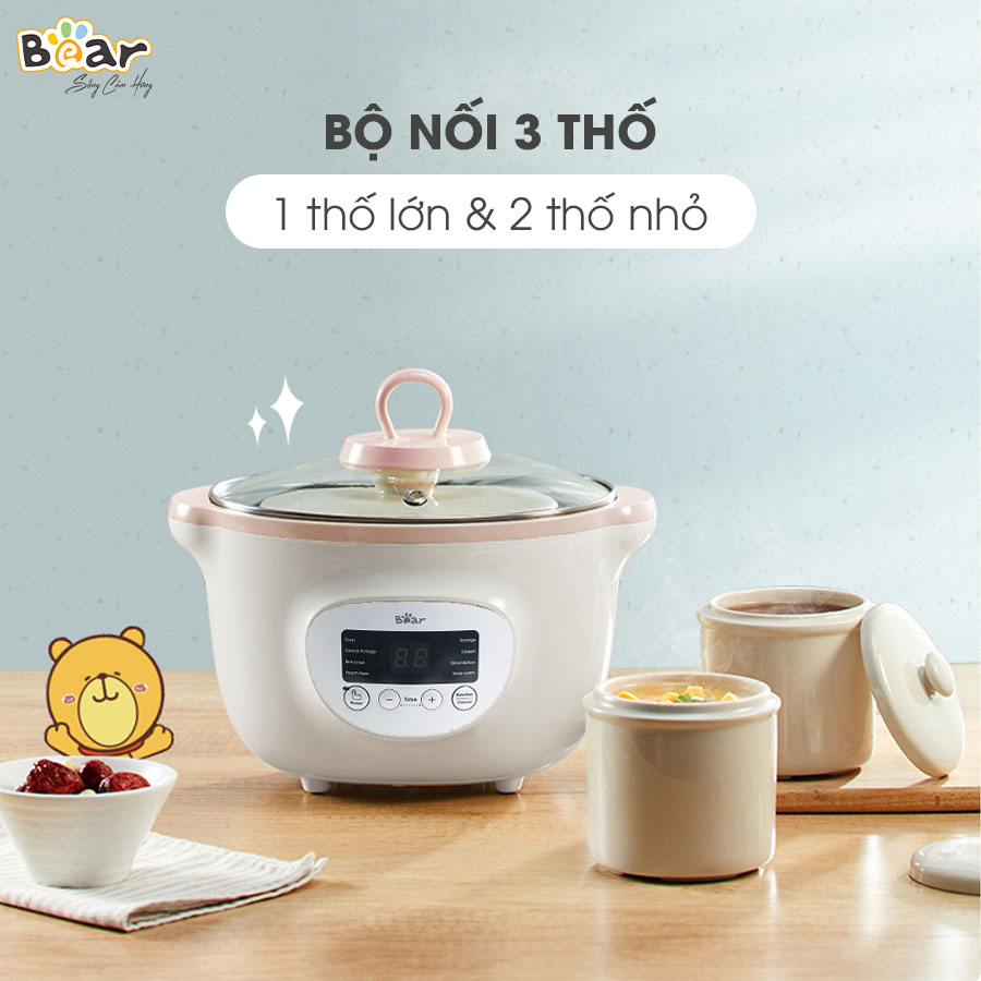 Nồi nấu chậm 1.6L Bear SUBE002