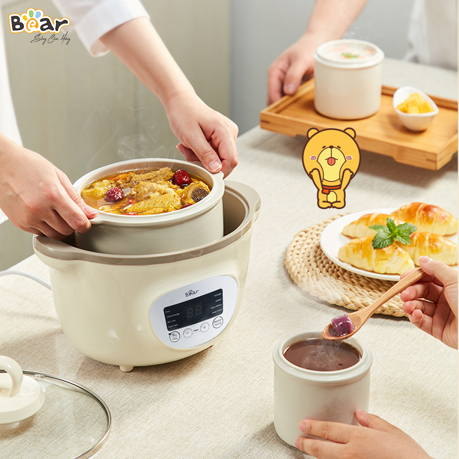 Nồi nấu chậm 1.6L Bear SUBE002