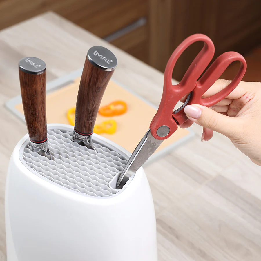 Ống Cắm Dao IMAT Nat Cao Cấp Thiết Kế Nghiêng Thông Minh Gọn Gàng, An Toàn, Cho Bếp Gia Đình