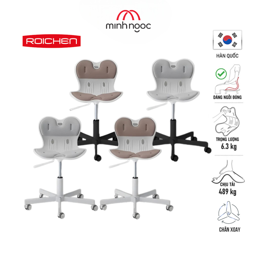 [Combo 2] Ghế chỉnh dáng chân xoay Roichen - WOW