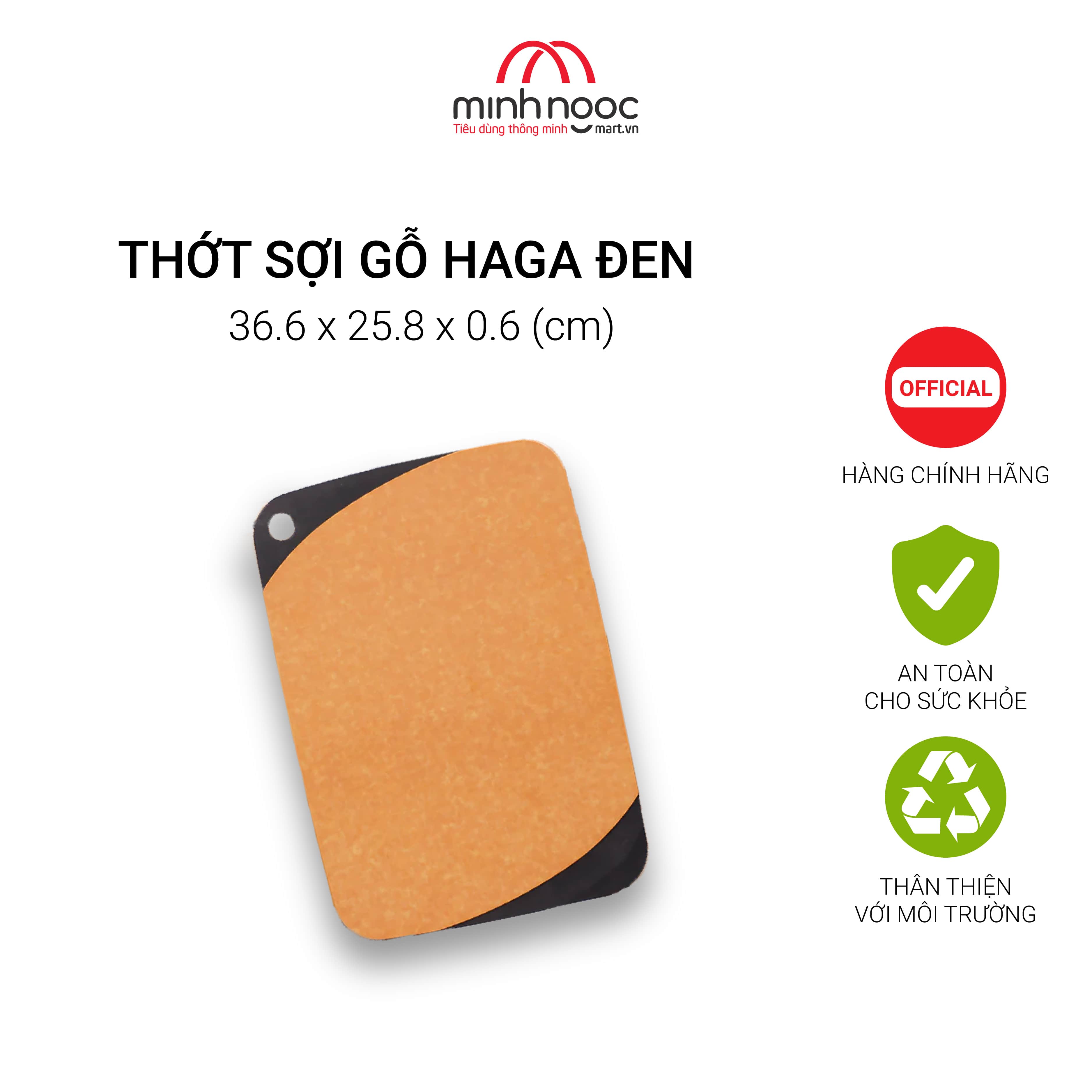 Thớt sợi gỗ Haga Đen