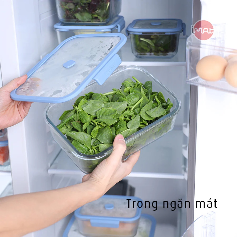 Hộp Thủy Tinh Chân Không Vacu Neoflam Chịu Nhiệt Borosilicate Hút Chân Không 570Ml| 950Ml|1500L| 2300ml