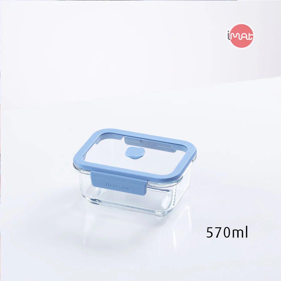 Bộ 6 Hộp Thủy Tinh Chân Không Neoflam Vacu Seal