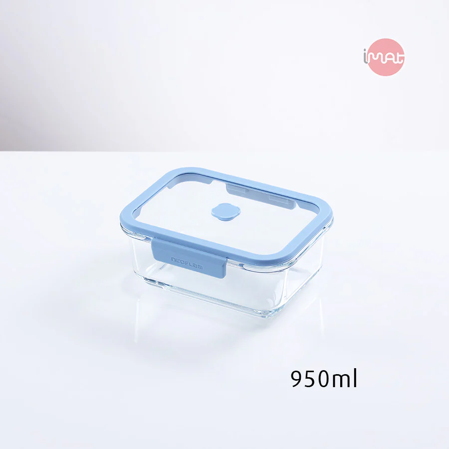 Bộ 6 Hộp Thủy Tinh Chân Không Neoflam Vacu Seal