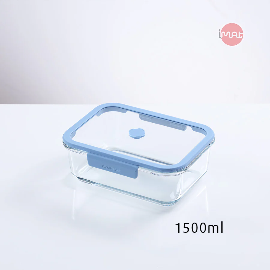 Bộ 6 Hộp Thủy Tinh Chân Không Neoflam Vacu Seal