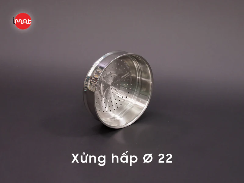 Xửng hấp iMat inox 304 nhiều kích cỡ 18 I 20 I 22 I 24 I 26 I 28 I 30(cm).Dùng cho nồi, chảo cùng size
