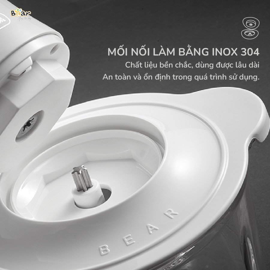 Máy xay thịt Bear 2L SB-MA02L màu trắng