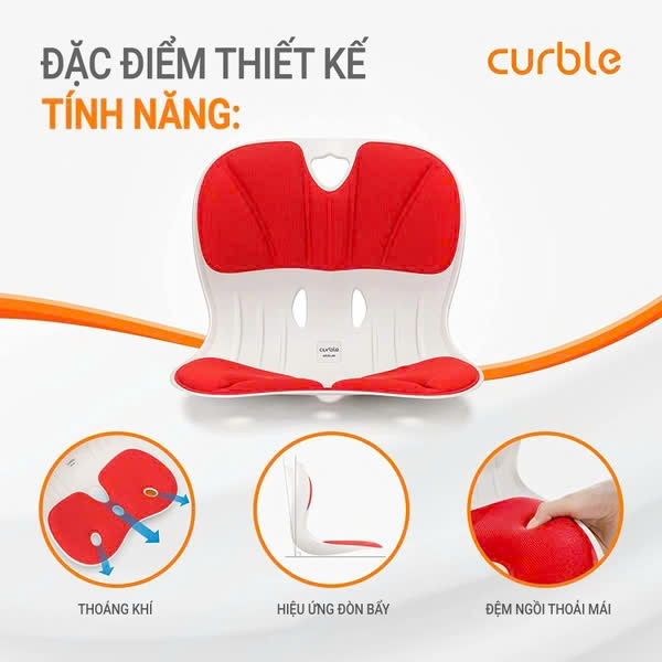 Ghế Curble Wider chỉnh dáng ngồi đúng tư thế Hàn Quốc