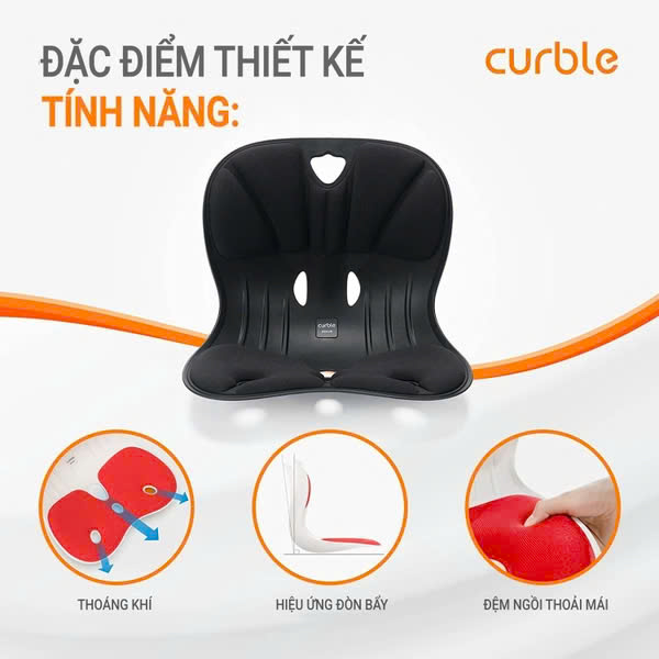 Ghế Curble Wider chỉnh dáng ngồi đúng tư thế Hàn Quốc