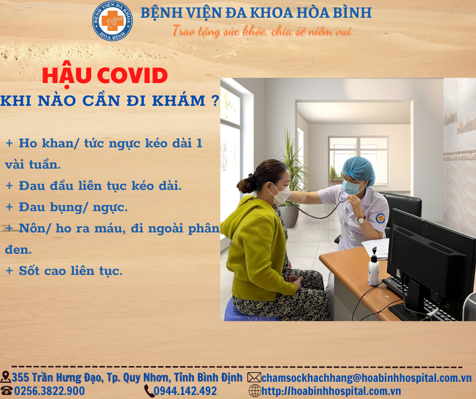 HẬU COVID - KHI NÀO CẦN ĐI KHÁM VÀ KHÁM NHỮNG GÌ?